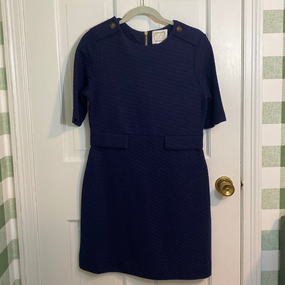 NWT Sail to Sable Party on the Park Navy Knit Dress
